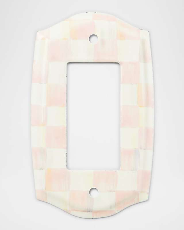 Rosy Check Single Rocker Switch Plate